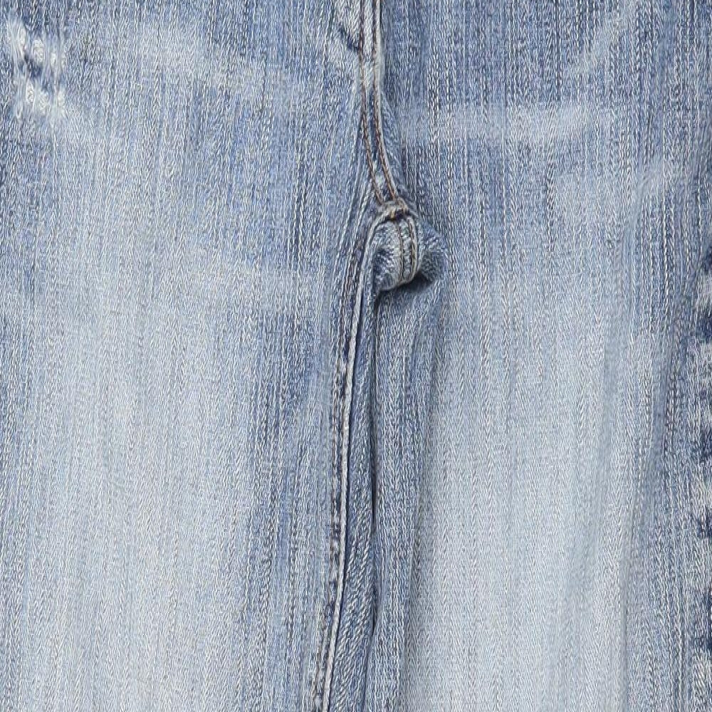 Republic Womens Blue  Denim Straight Jeans Size 12 L25 in