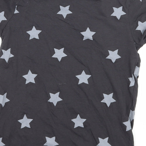 Primark Girls Grey Geometric Jersey Basic T-Shirt Size 10-11 Years  - Brooklyn