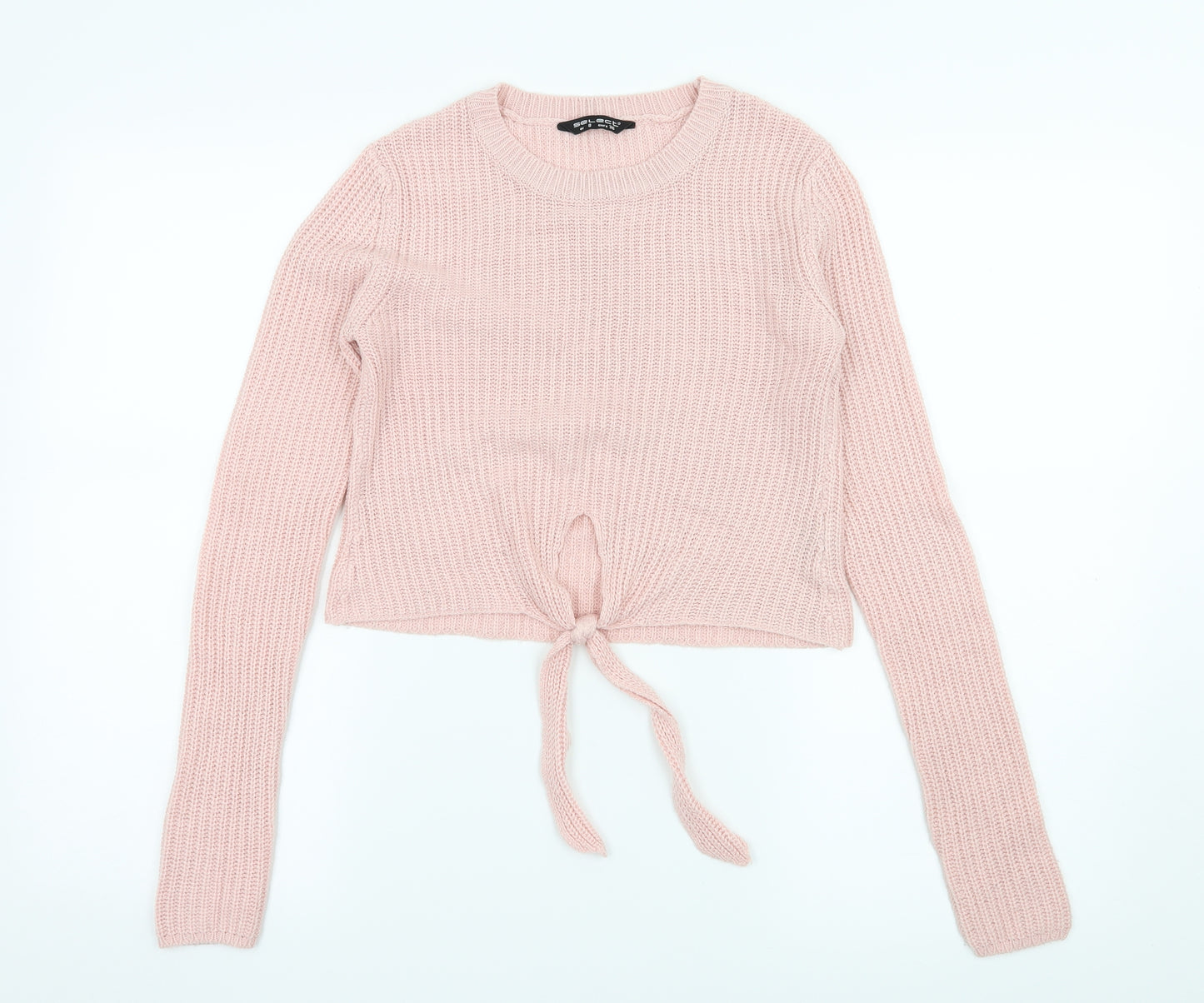 Select Womens Pink  Knit Pullover Jumper Size 8