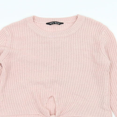 Select Womens Pink  Knit Pullover Jumper Size 8