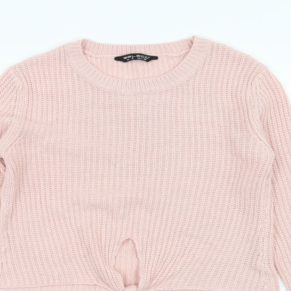Select Womens Pink  Knit Pullover Jumper Size 8