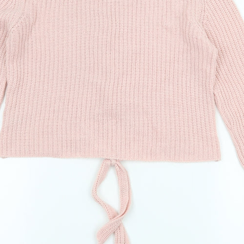 Select Womens Pink  Knit Pullover Jumper Size 8