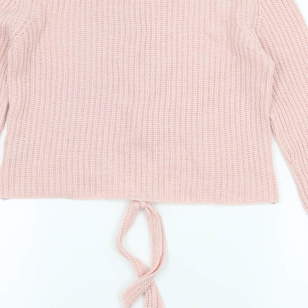 Select Womens Pink  Knit Pullover Jumper Size 8