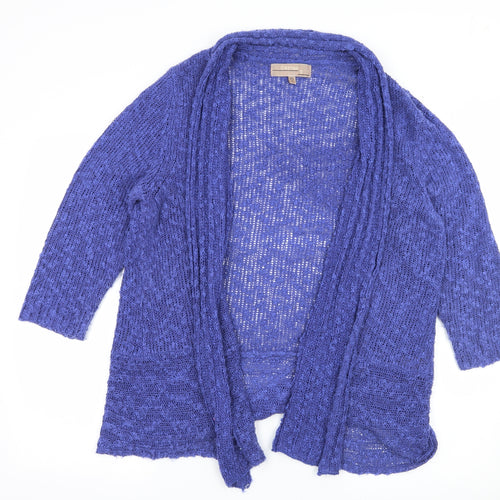 Cristina B Womens Blue  Knit Cardigan Jumper Size 2XL