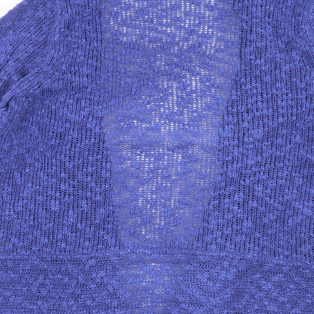 Cristina B Womens Blue  Knit Cardigan Jumper Size 2XL
