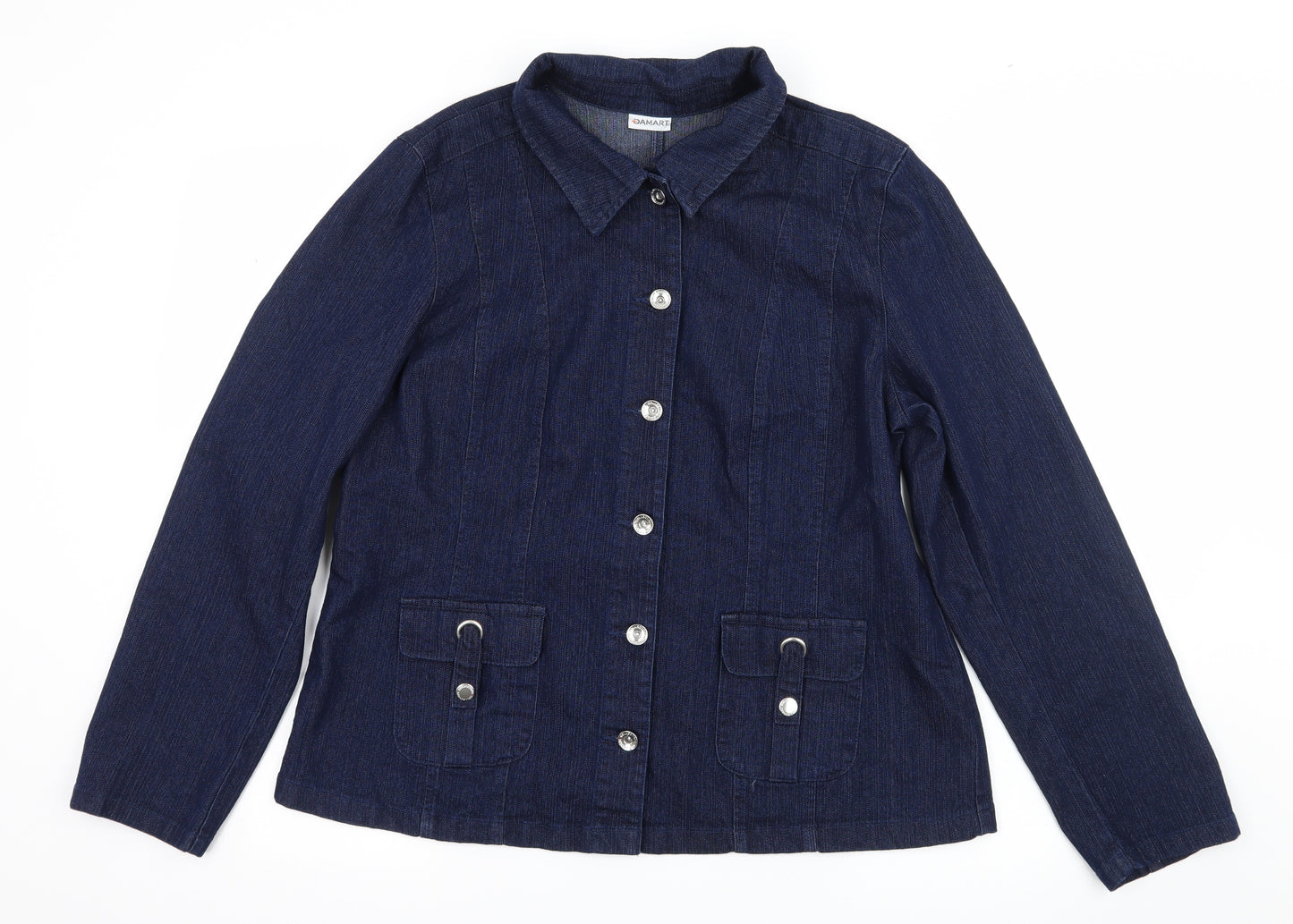 Damart Womens Blue  Denim Jacket  Size 16