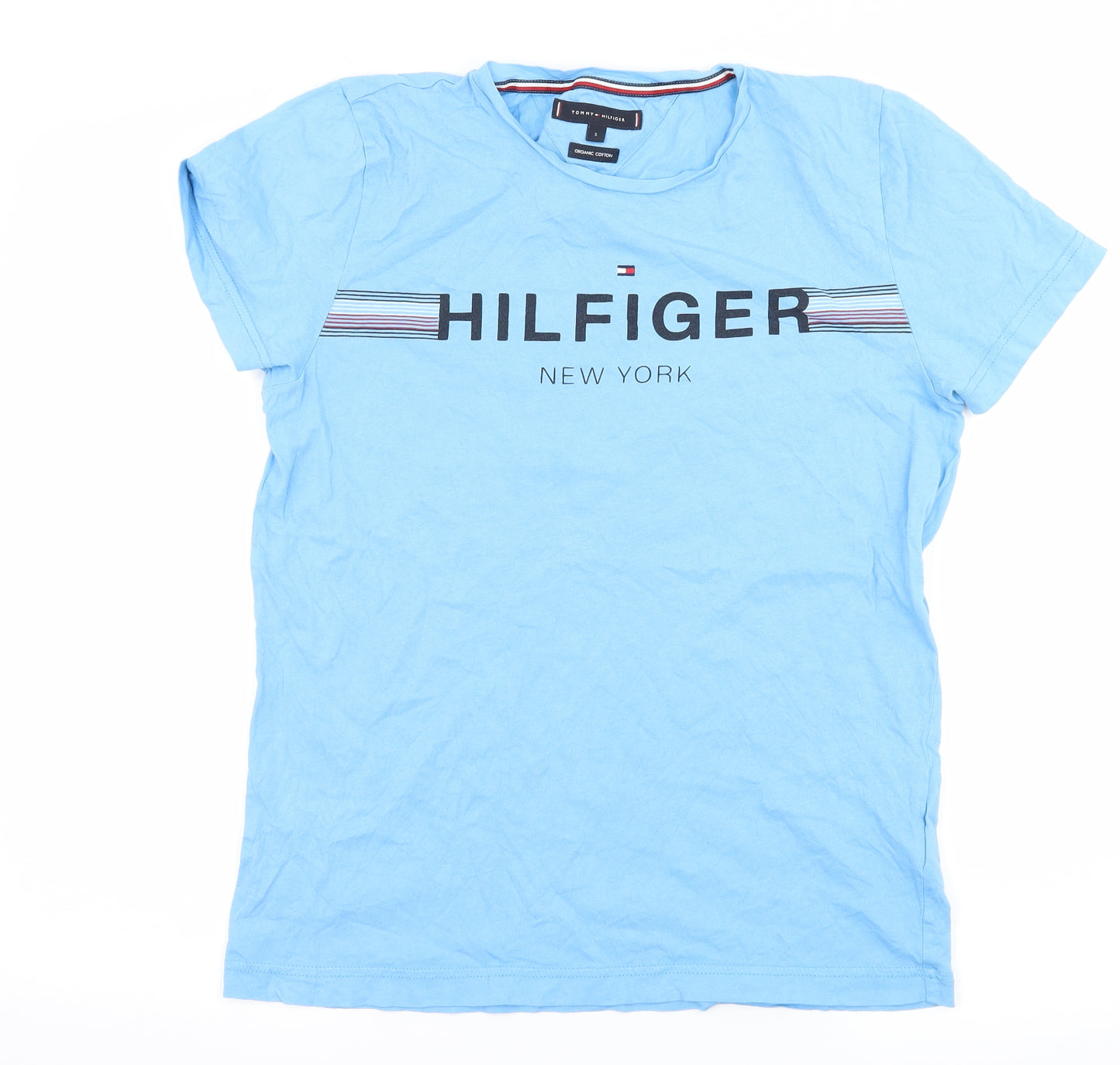 Tommy Hilfiger Mens Blue  Jersey  T-Shirt Size S