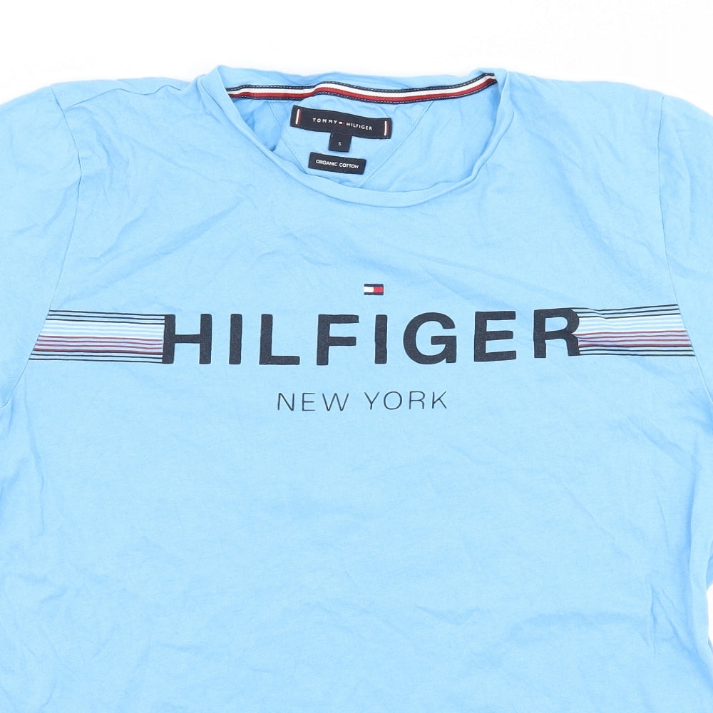 Tommy Hilfiger Mens Blue  Jersey  T-Shirt Size S