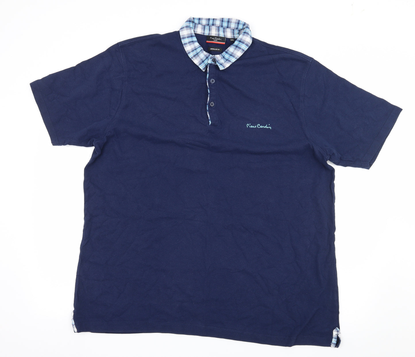 Pierre Cardin Mens Blue  Jersey  Polo Size 2XL