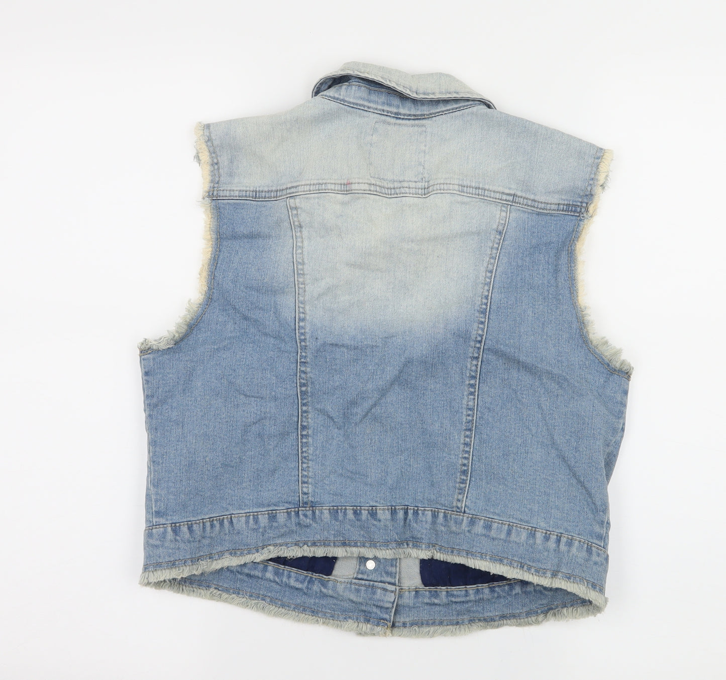AJC Womens Blue  Denim Jacket Waistcoat Size 14