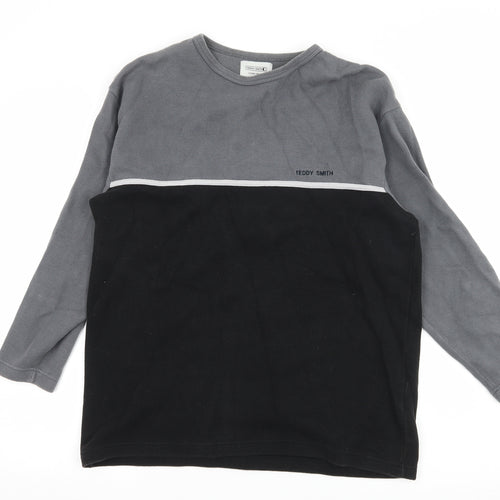Teddy Smith Womens Grey  Jersey Pullover Sweatshirt Size S