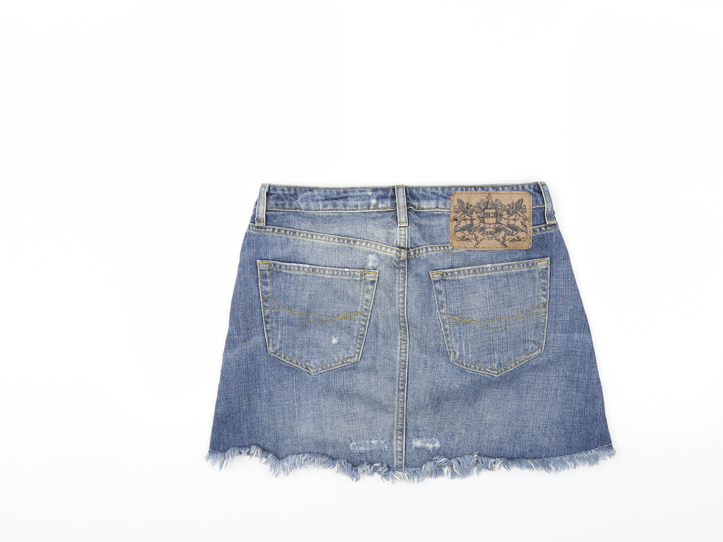 River Island Womens Blue  Denim Mini Skirt Size 10