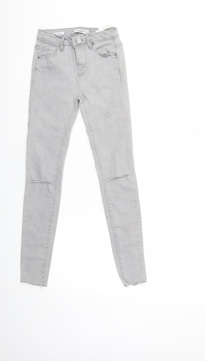 Pull&Bear Womens Green Denim Skinny Jeans Size 23 in L27 in
