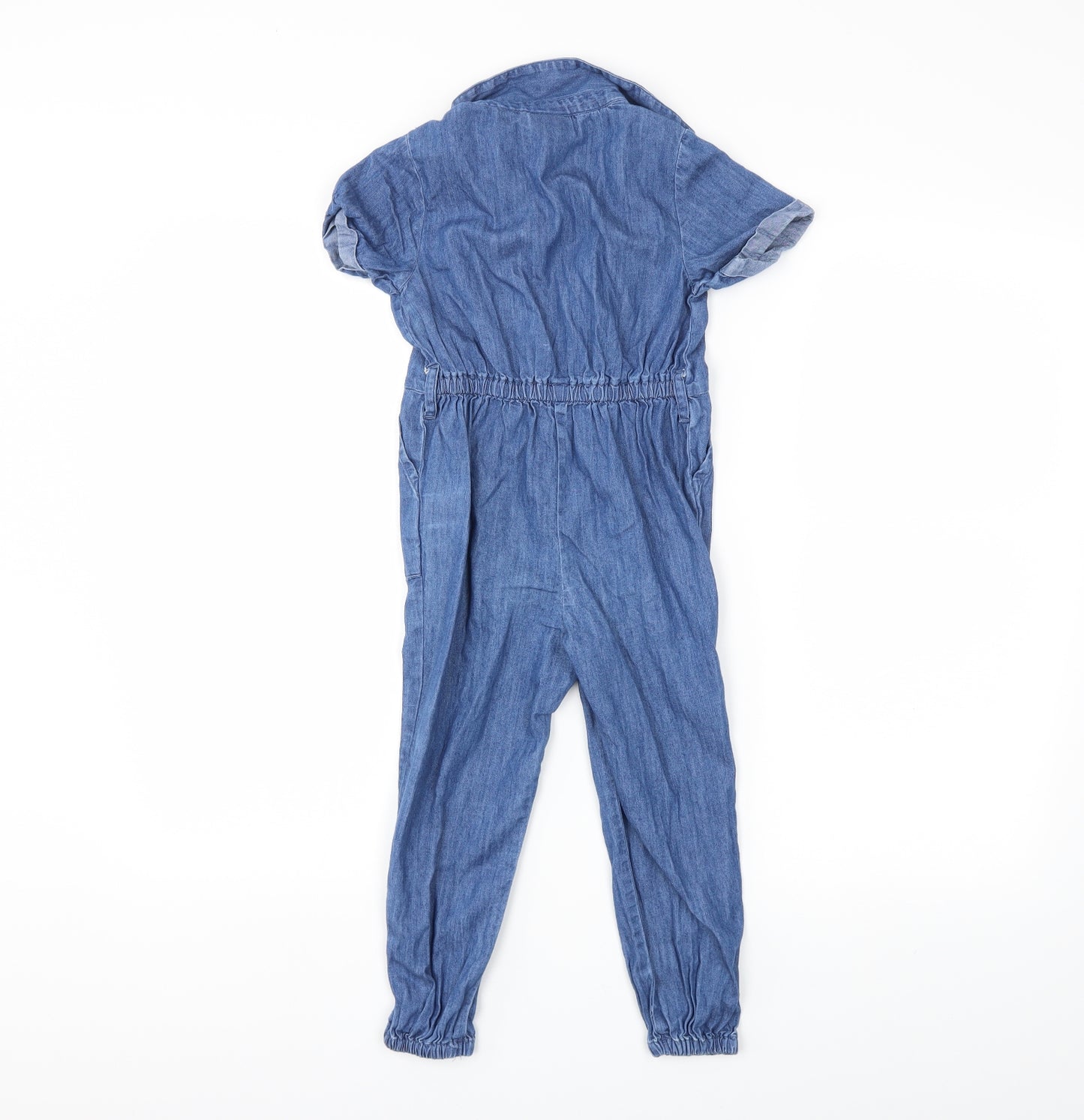 NEXT Girls Blue  Denim Jumpsuit One-Piece Size 5-6 Years