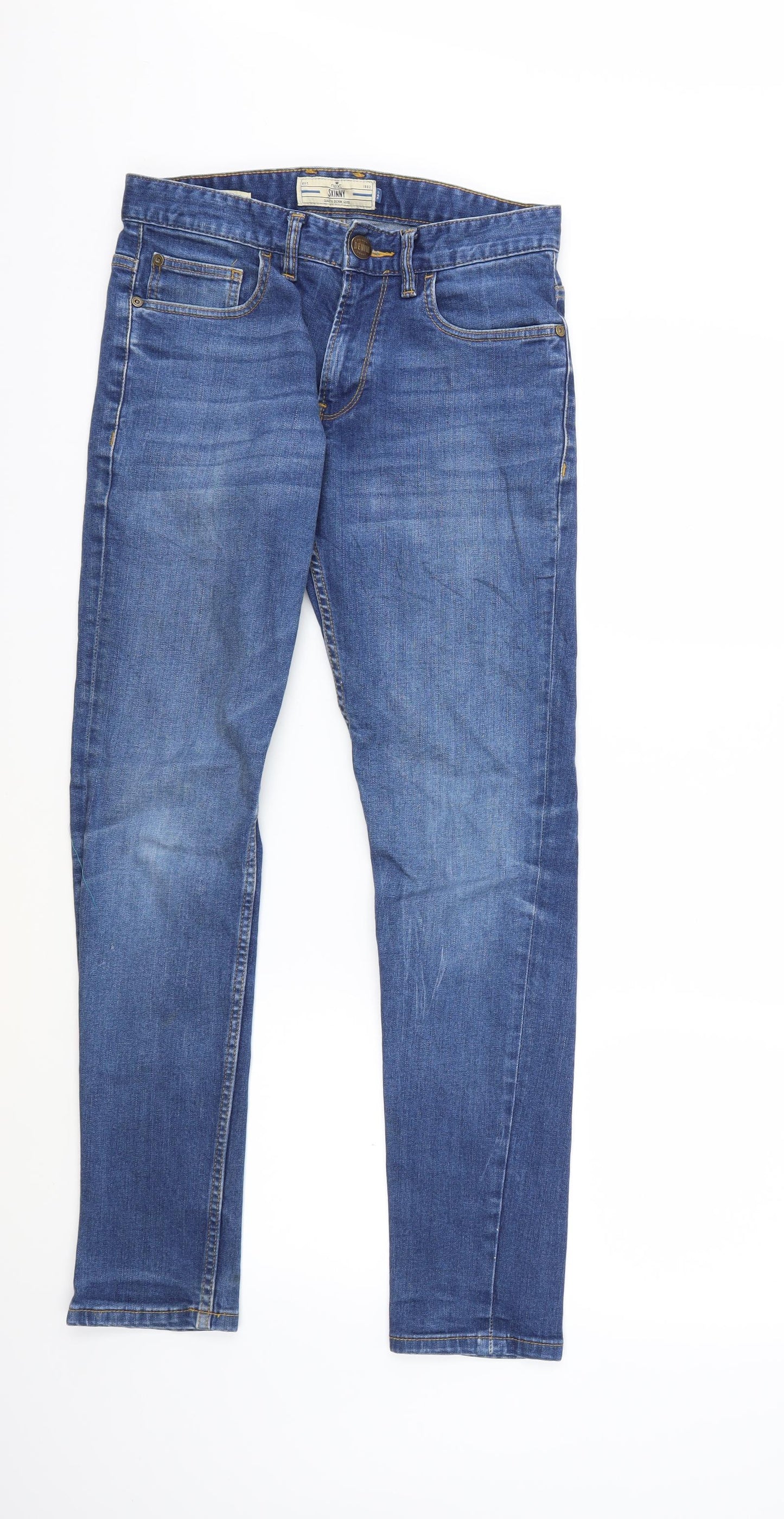 NEXT Mens Blue  Denim Skinny Jeans Size 28 in L31 in