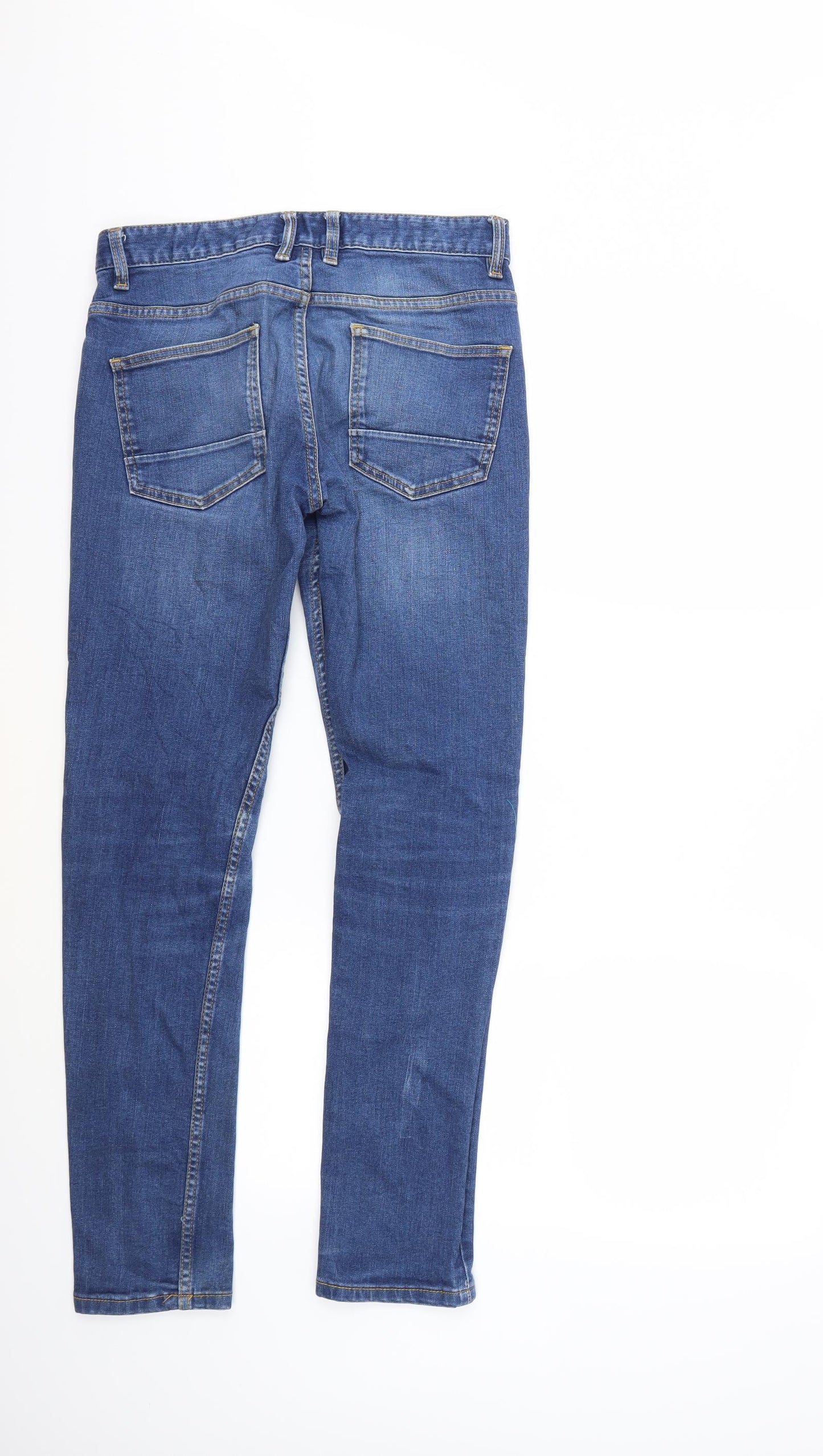 NEXT Mens Blue  Denim Skinny Jeans Size 28 in L31 in