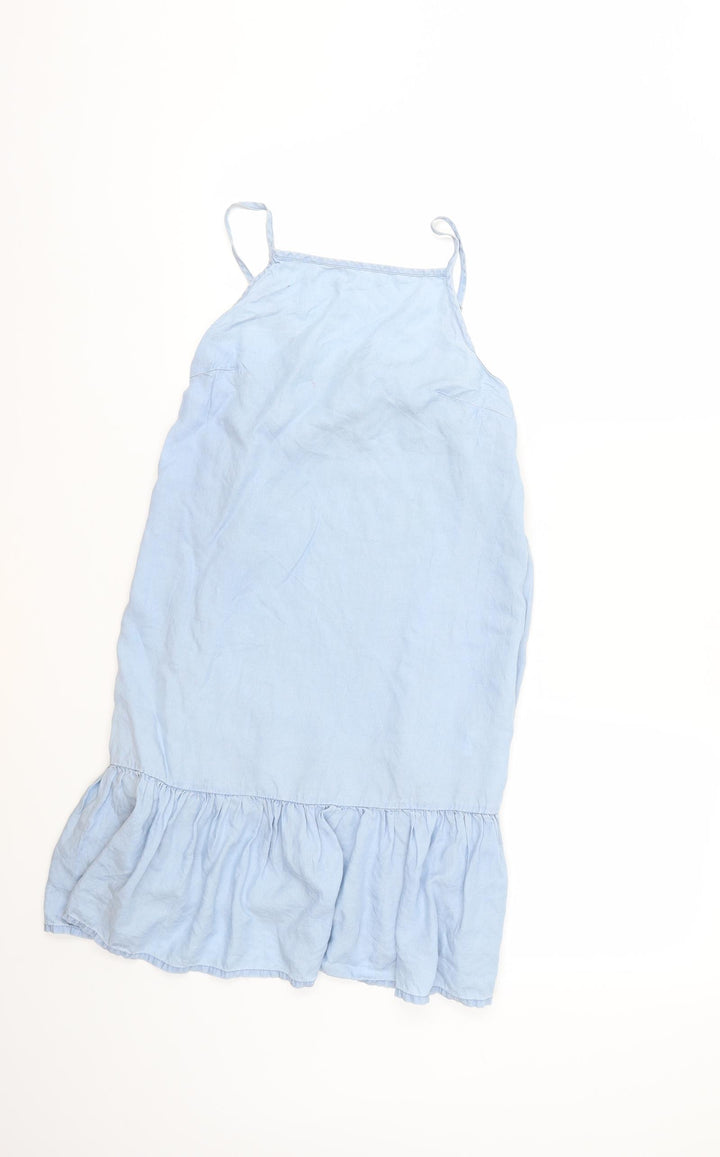 Denim & Co. Womens Blue Shift Size 4