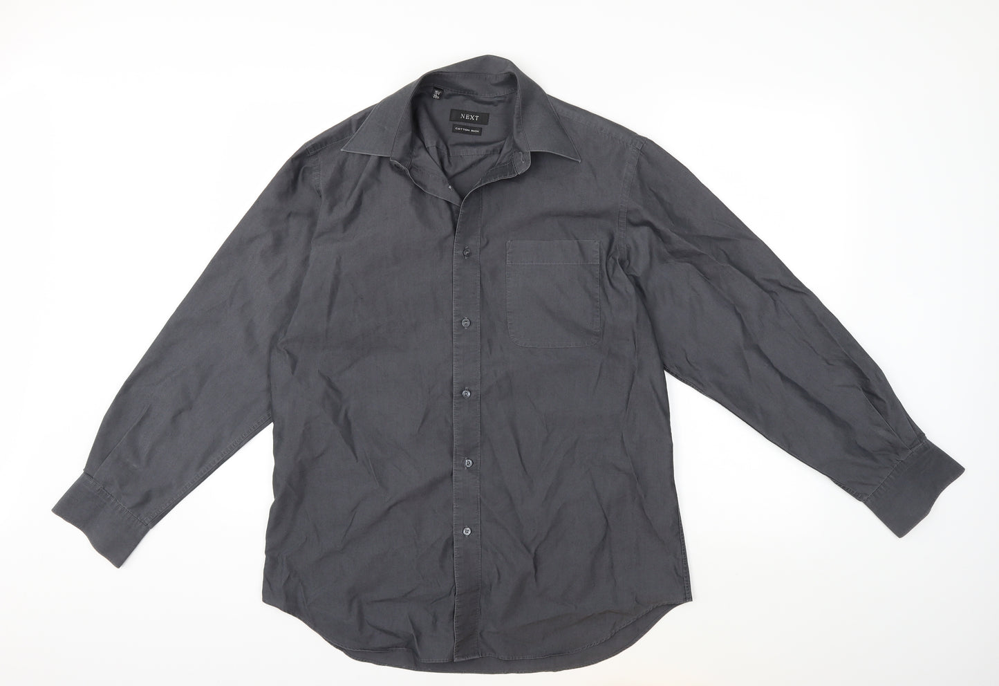NEXT Mens Grey    Dress Shirt Size 15.5