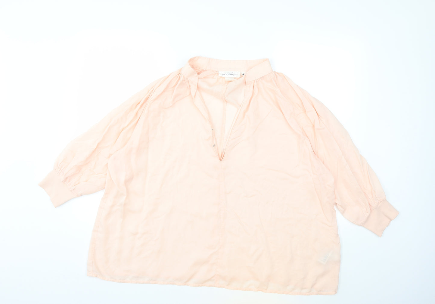 H&M Womens Pink   Basic Blouse Size 16