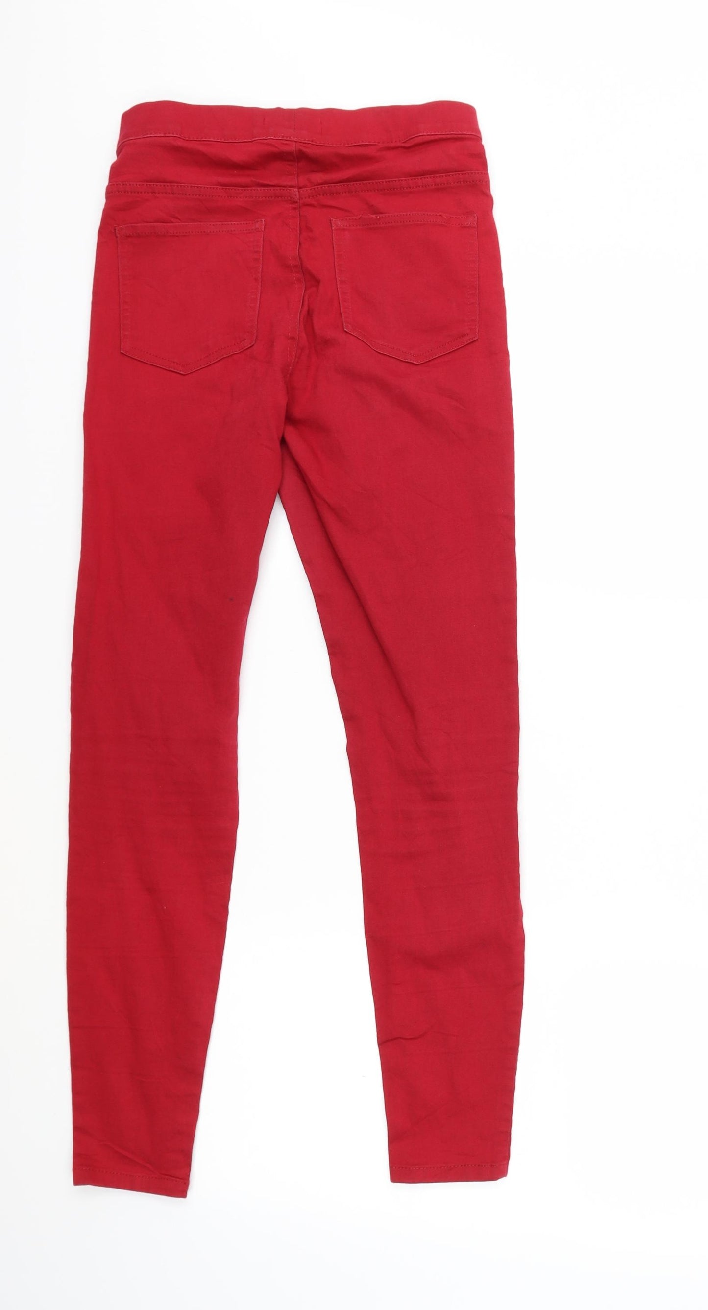 Marks and Spencer Womens Red  Denim Jegging Jeans Size 8 L27 in