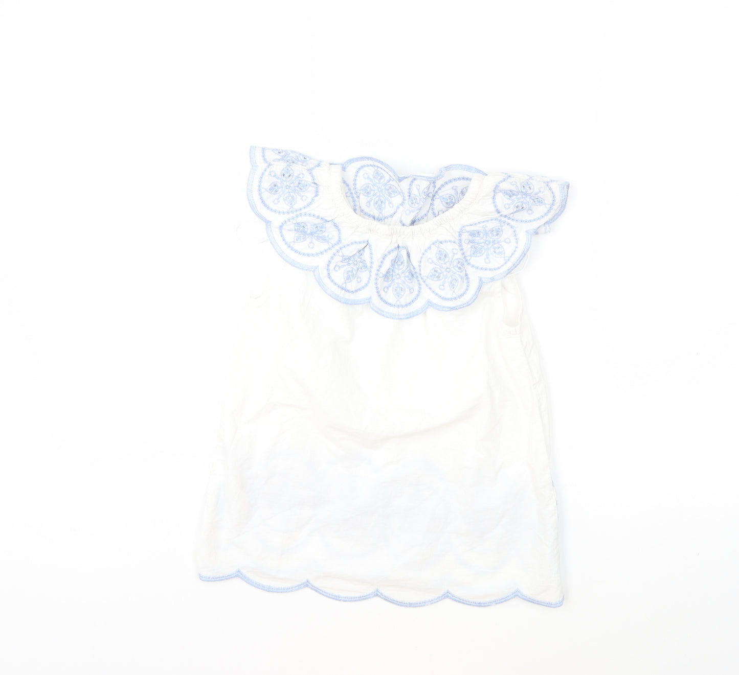 George Girls White   Basic T-Shirt Size 5-6 Years