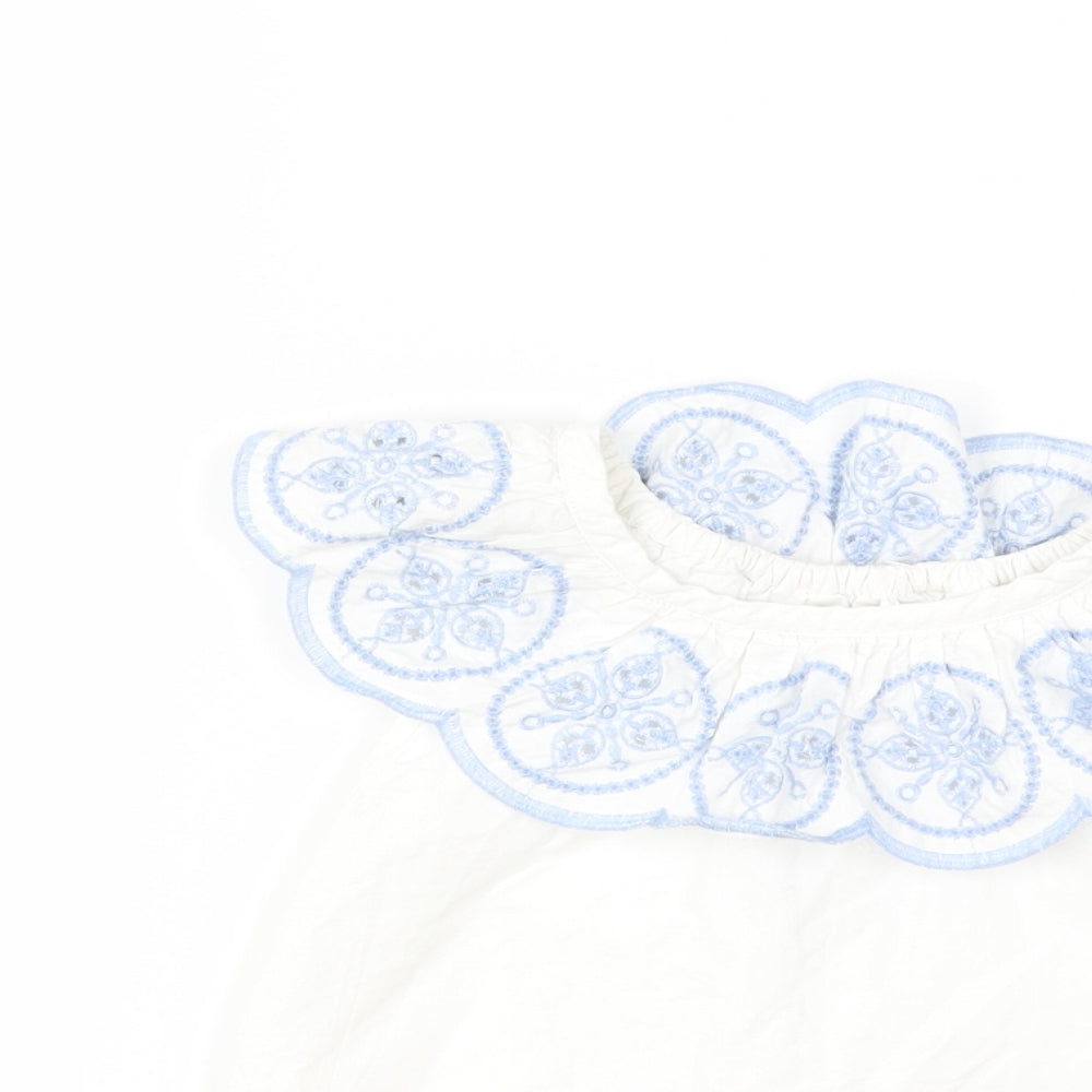 George Girls White   Basic T-Shirt Size 5-6 Years