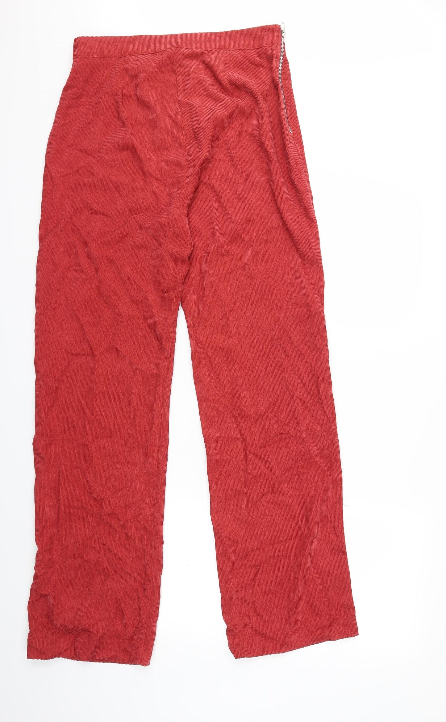 SheIn Womens Red  Corduroy Trousers  Size L L30 in