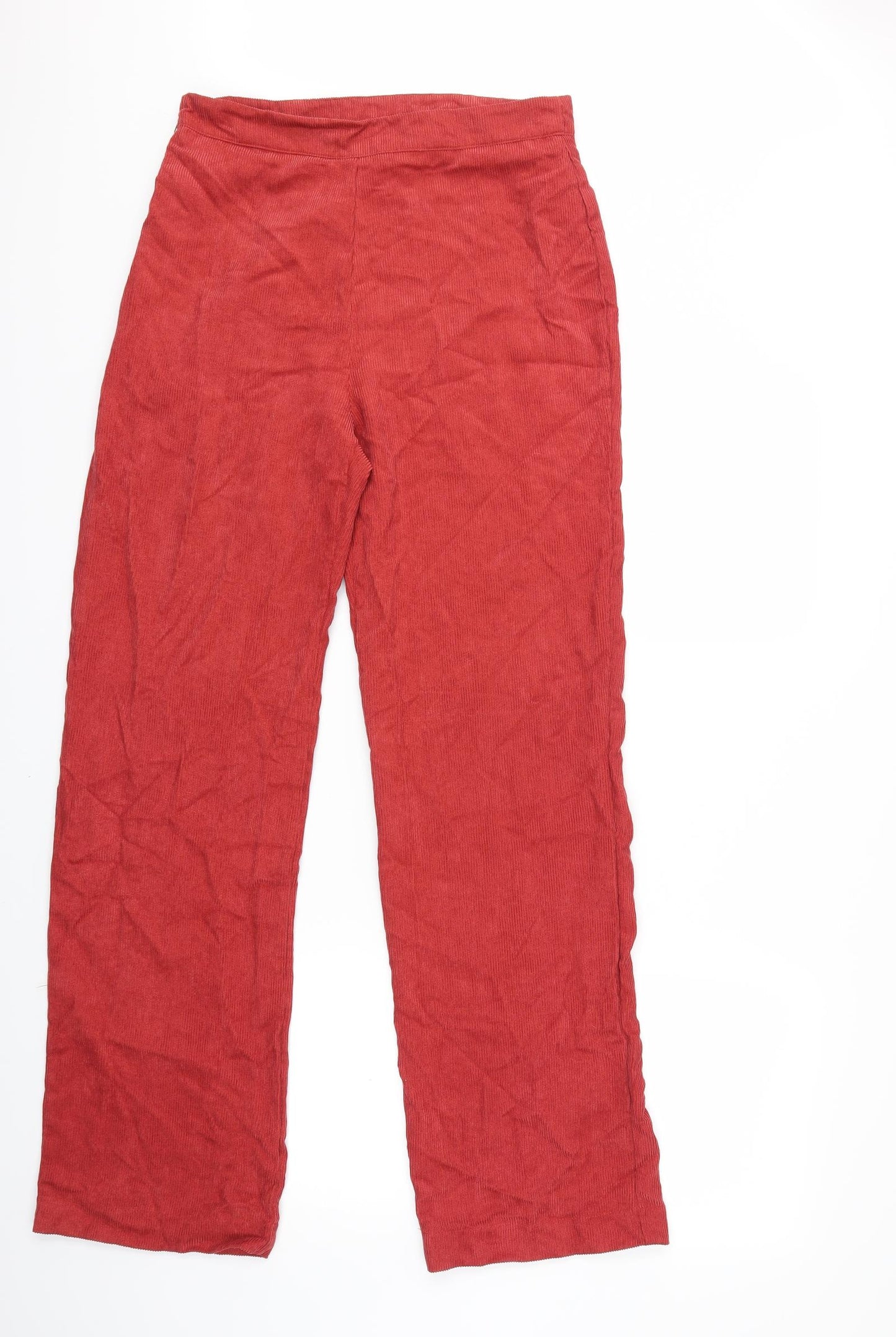 SheIn Womens Red  Corduroy Trousers  Size L L30 in