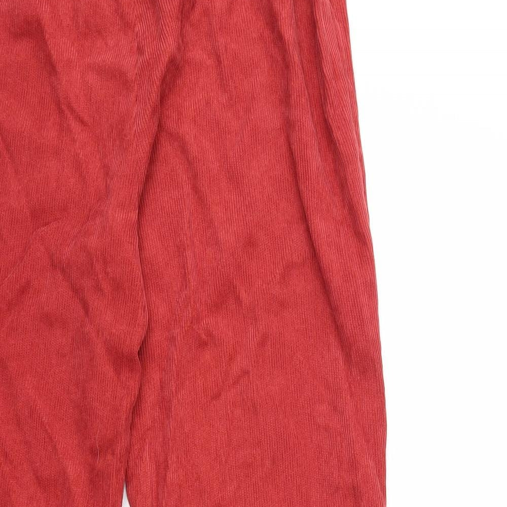 SheIn Womens Red  Corduroy Trousers  Size L L30 in