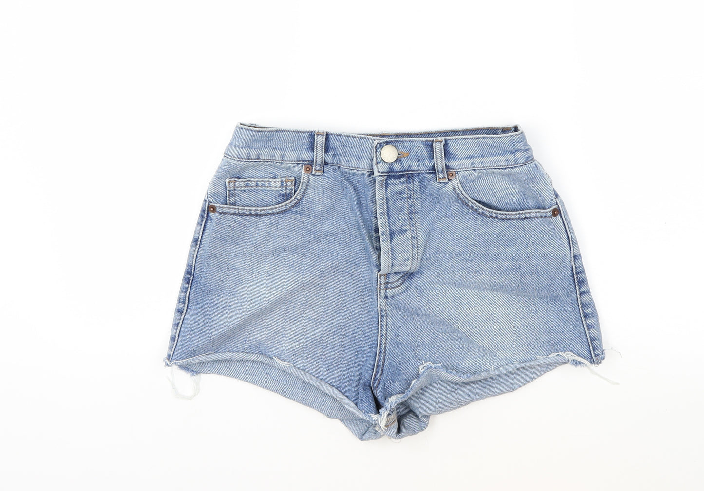 ASOS Womens Blue  Denim Hot Pants Shorts Size 10