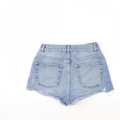 ASOS Womens Blue  Denim Hot Pants Shorts Size 10