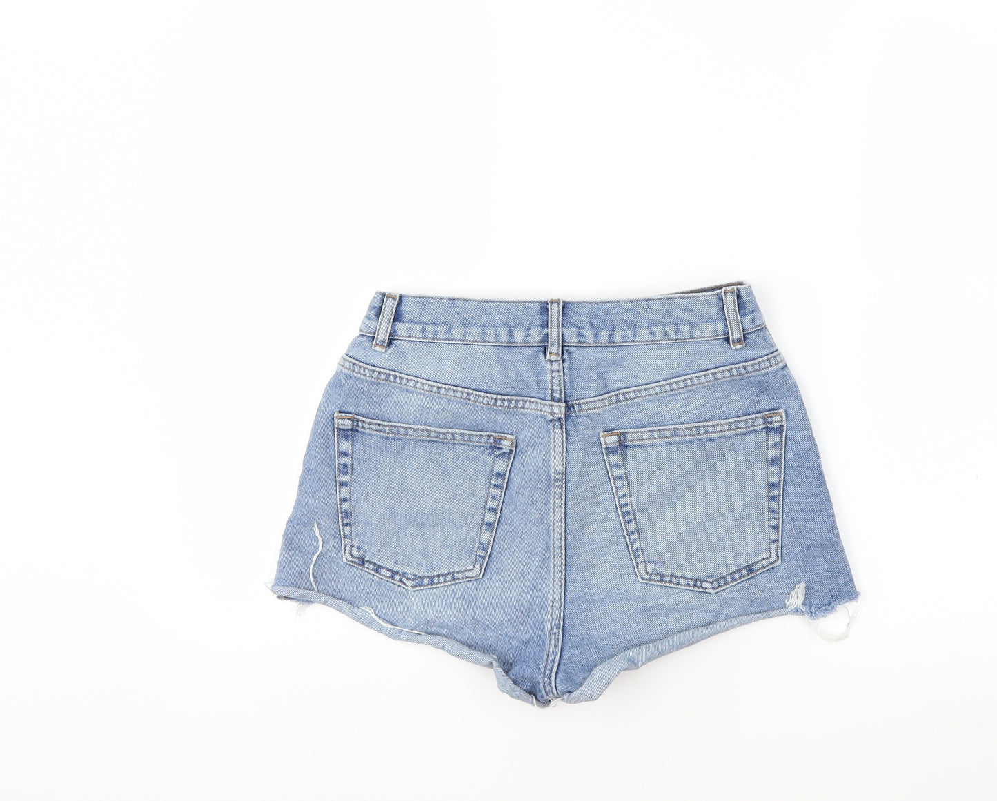 ASOS Womens Blue  Denim Hot Pants Shorts Size 10