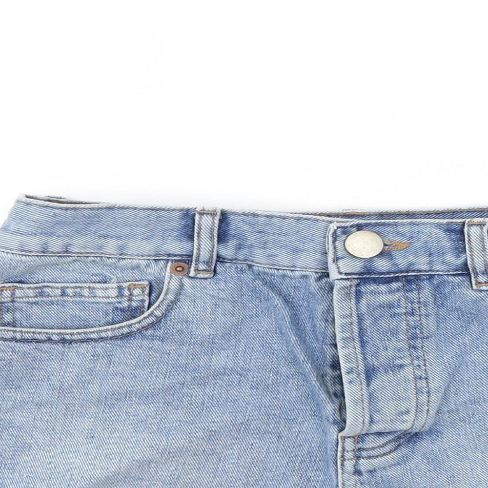 ASOS Womens Blue  Denim Hot Pants Shorts Size 10