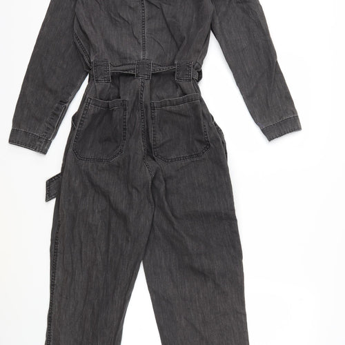 h&m  Womens Black  Denim Jumpsuit One-Piece Size XS
