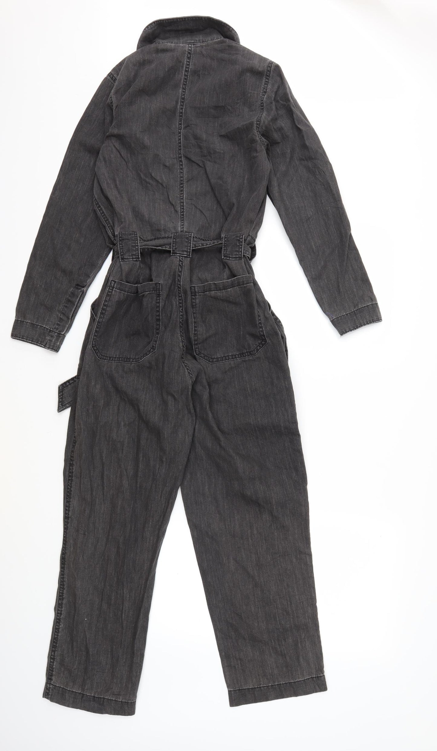 h&m  Womens Black  Denim Jumpsuit One-Piece Size XS