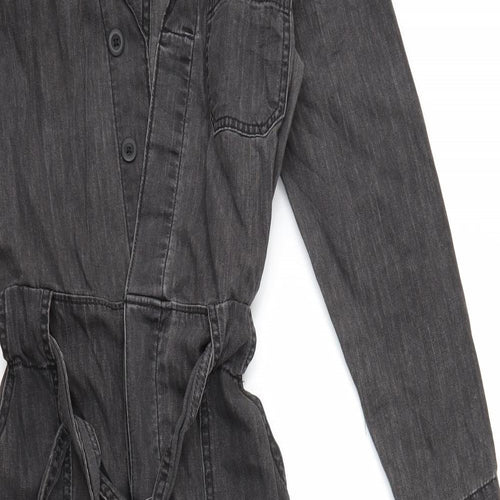 h&m  Womens Black  Denim Jumpsuit One-Piece Size XS