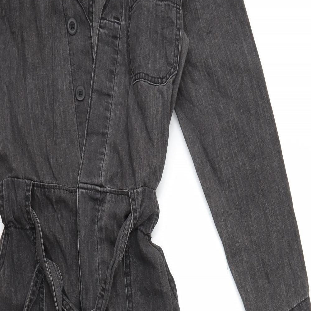 h&m  Womens Black  Denim Jumpsuit One-Piece Size XS