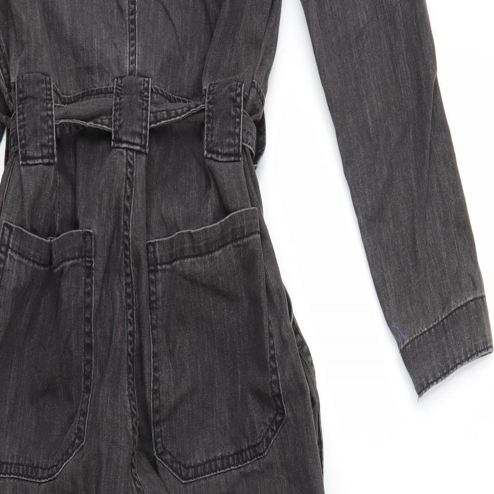 h&m  Womens Black  Denim Jumpsuit One-Piece Size XS