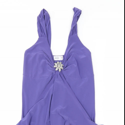 Quiz Womens Purple   Basic Blouse Size 12
