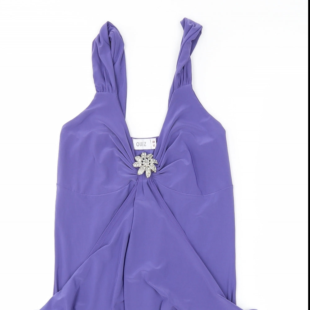 Quiz Womens Purple   Basic Blouse Size 12