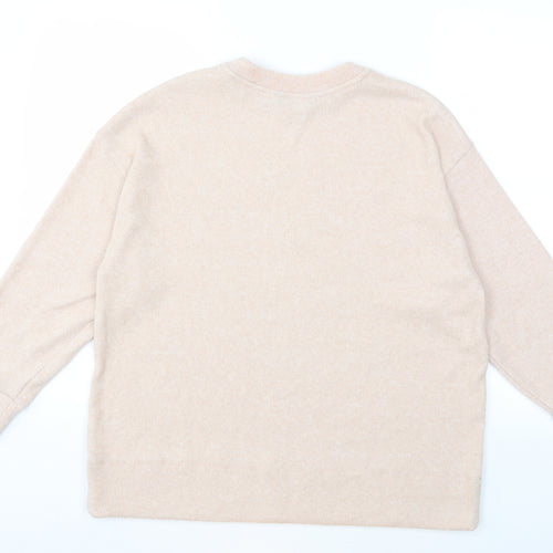 F&F Womens Pink  Knit Pullover Jumper Size XS