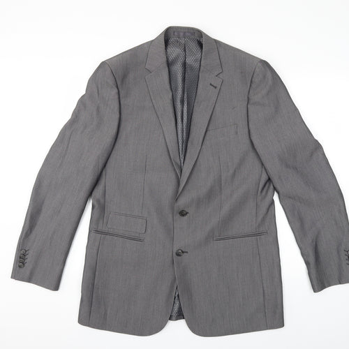 Aspen & Court Mens Grey   Jacket Suit Jacket Size 42