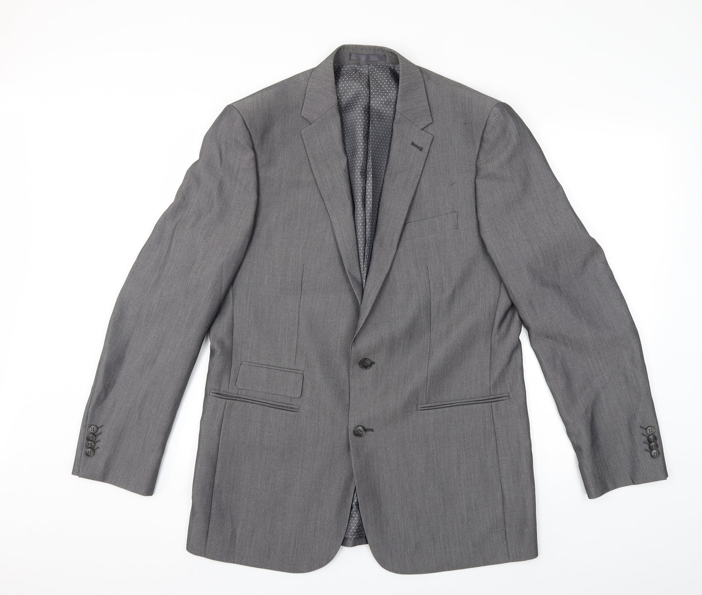 Aspen & Court Mens Grey   Jacket Suit Jacket Size 42