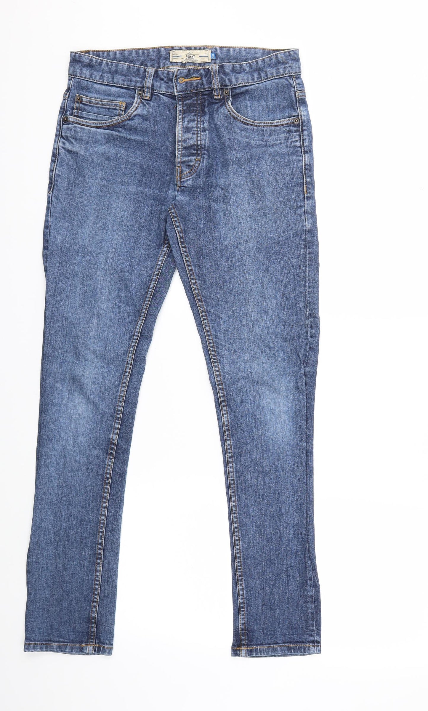 NEXT Mens Blue  Denim Skinny Jeans Size 30 in L30 in