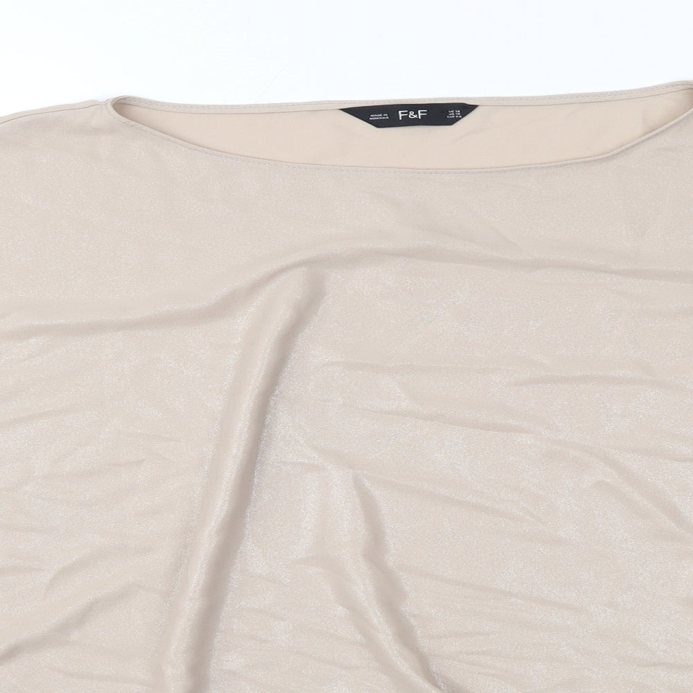 F&F Womens Brown   Basic Blouse Size 18