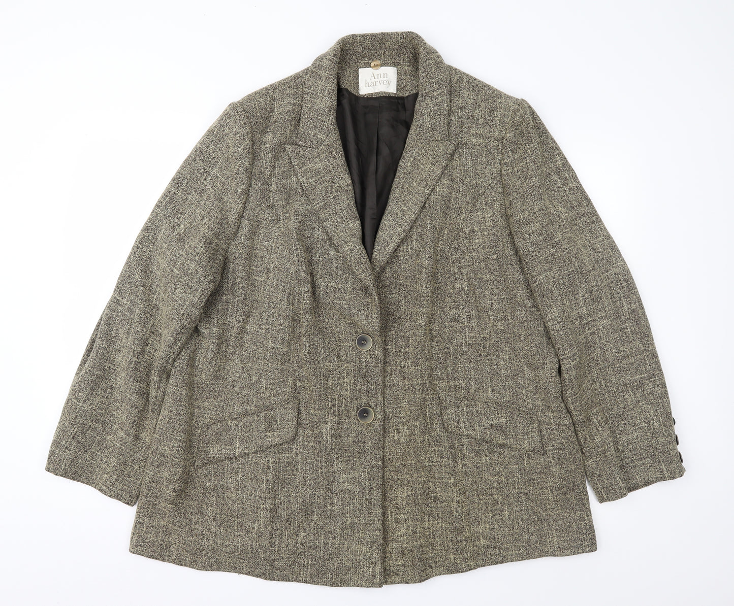 Ann Harvey Womens Brown   Jacket Coat Size 22