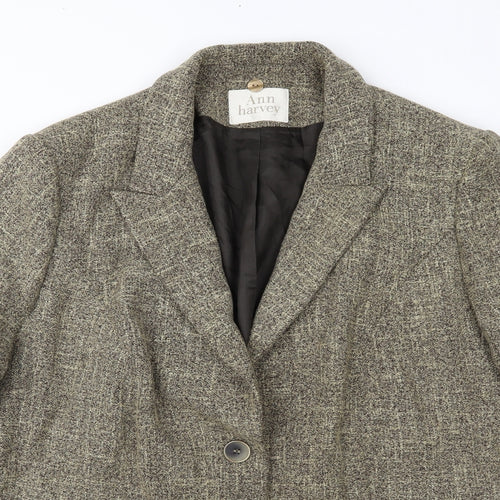 Ann Harvey Womens Brown   Jacket Coat Size 22