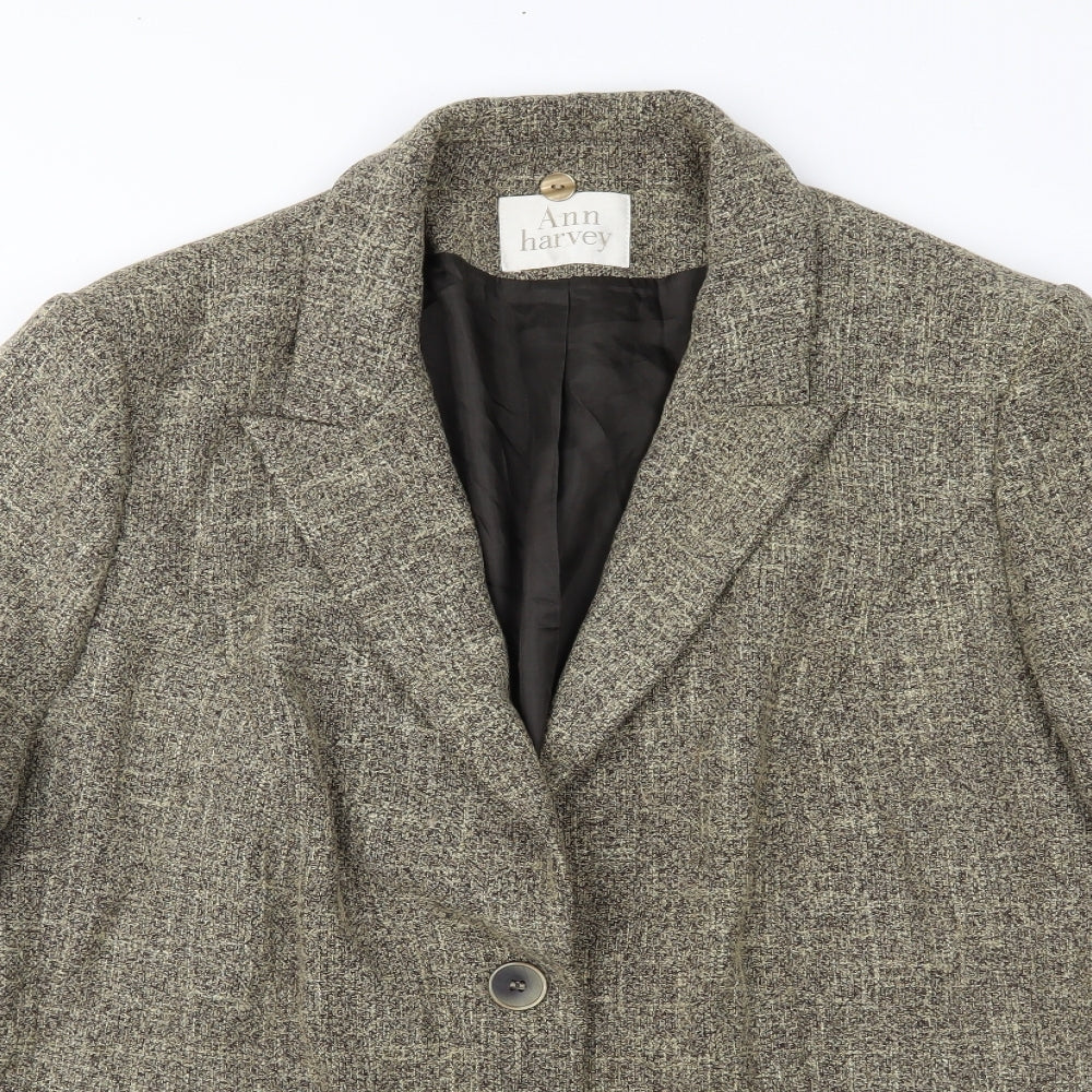 Ann Harvey Womens Brown   Jacket Coat Size 22