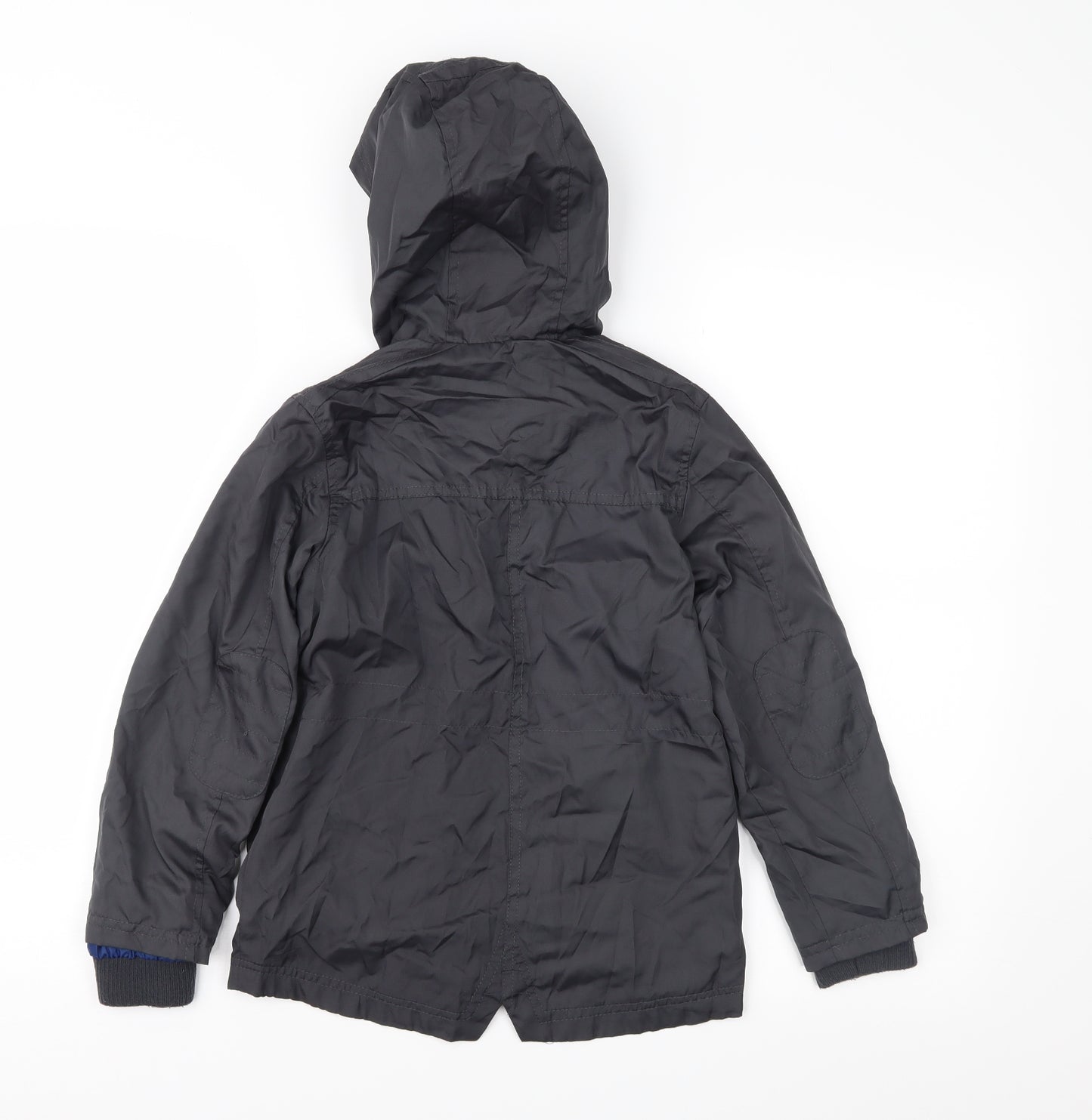 Nutm Boys Black   Rain Coat Jacket Size 6-7 Years
