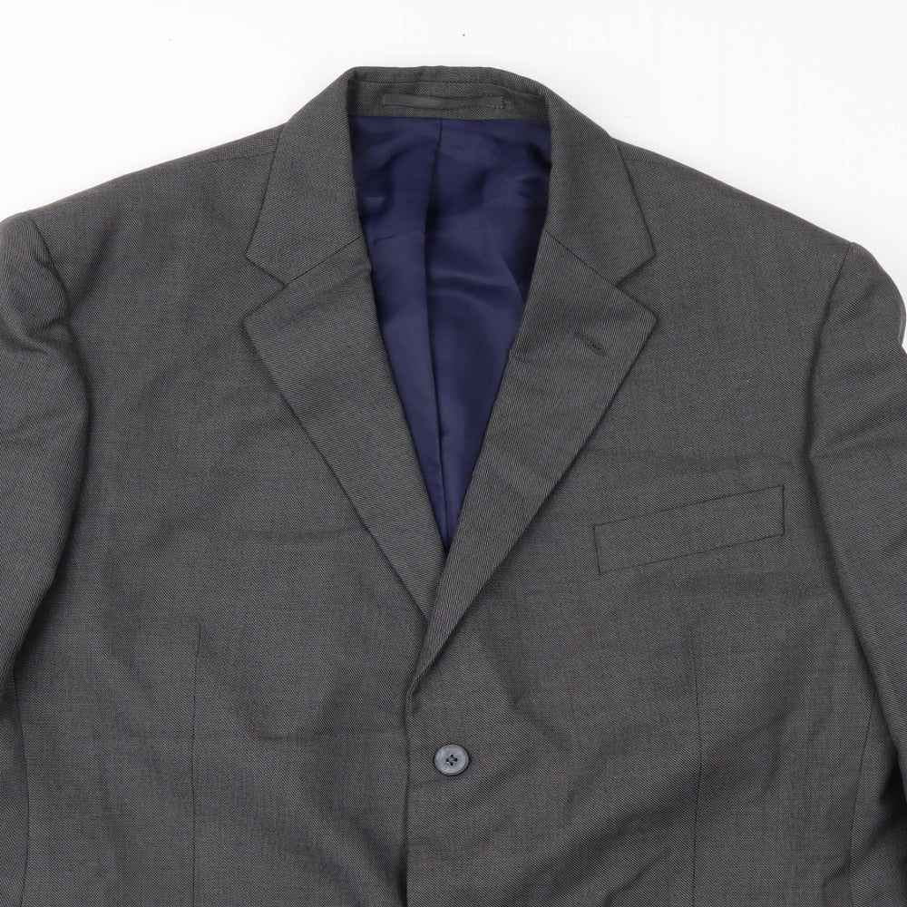 George Mens Grey   Jacket Suit Jacket Size 44